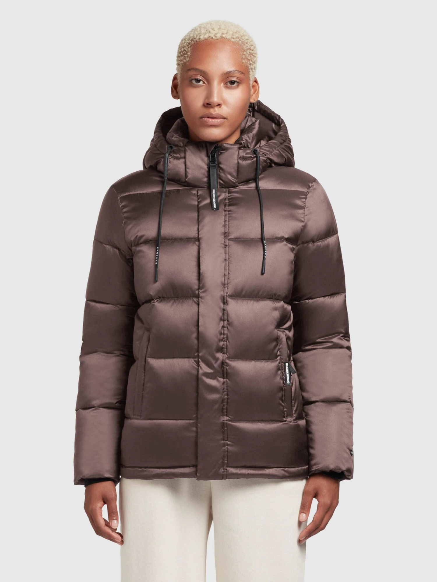 Khujo Winterjassen Winterjas Evona Dames Taupe 2 Khujo Winterjassen Winterjas Evona Dames Taupe - Afbeelding 2