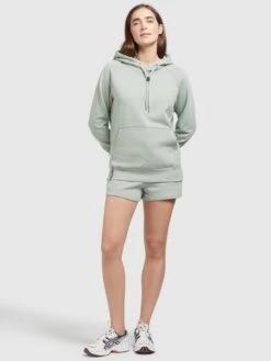 Khujo Hoodies Sweatshirt Odette Dames Mintgroen -Khujo Winkel 5418def9203f8ea0a282b6ad205477bc