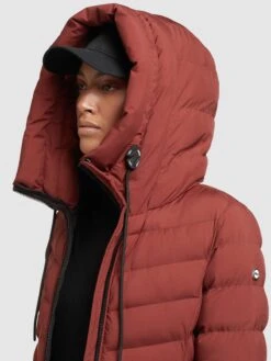 Khujo Wintermantels Wintermantel Ingram Dames Roestrood -Khujo Winkel 579ed419dbb82f9719f314e86fc0bb45