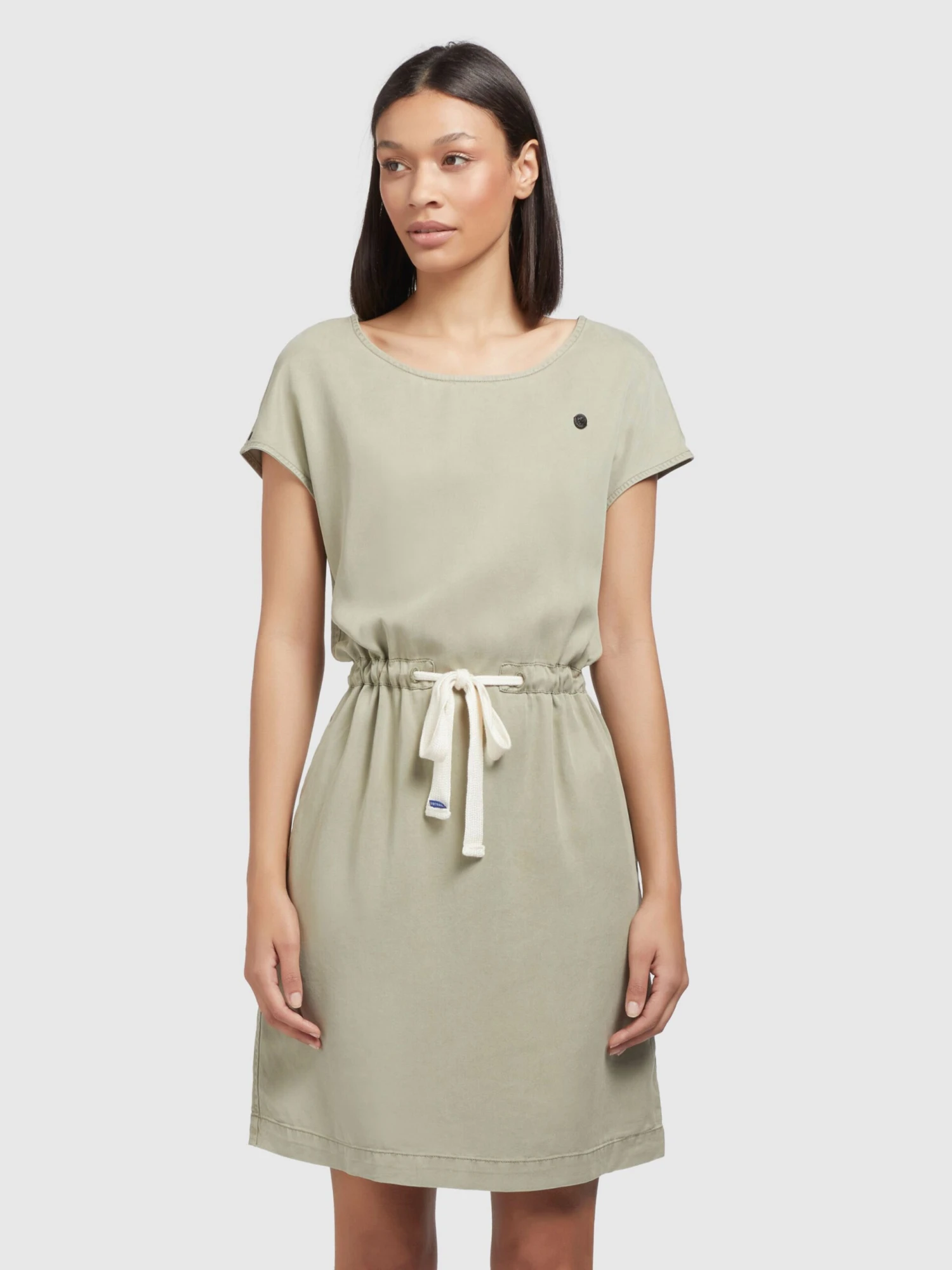 Khujo Zomerjurken Zomerjurk HEDIYE Dames Olijfgroen 2 Khujo Zomerjurken Zomerjurk HEDIYE Dames Olijfgroen - Afbeelding 2