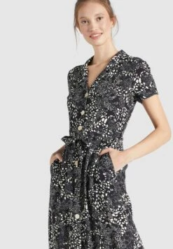 Khujo Blousejurken Blousejurk Goya Dames Zwart -Khujo Winkel 588863fa0c2667147189b00e4d023b63