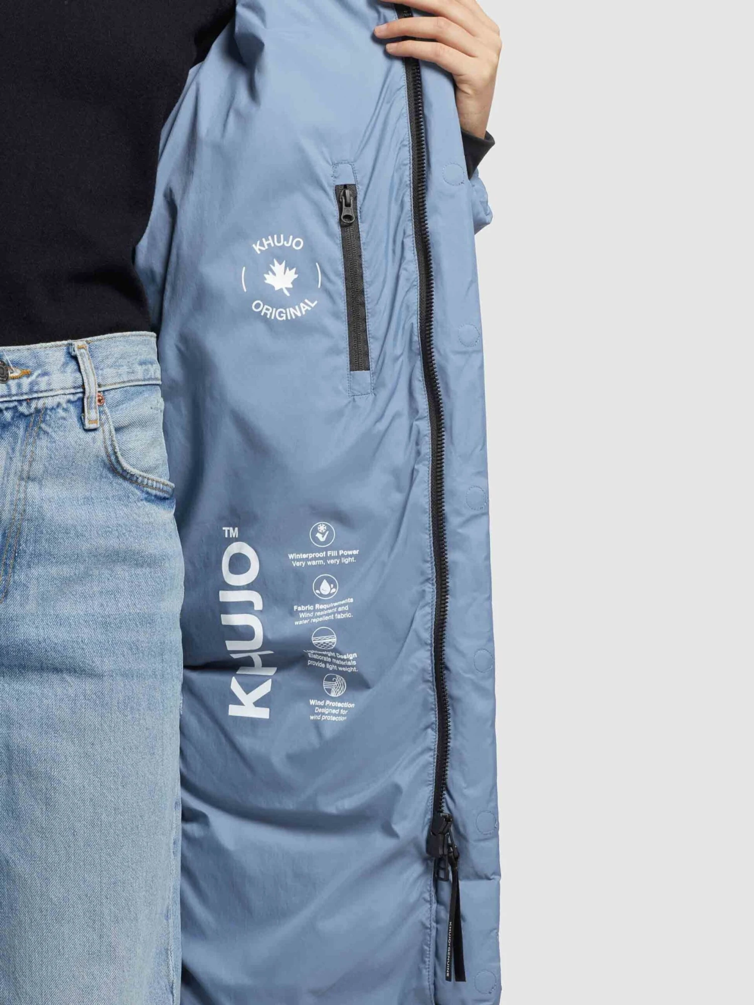 Khujo Wintermantels Wintermantel Julina Dames Lichtblauw 8 Khujo Wintermantels Wintermantel Julina Dames Lichtblauw - Afbeelding 8