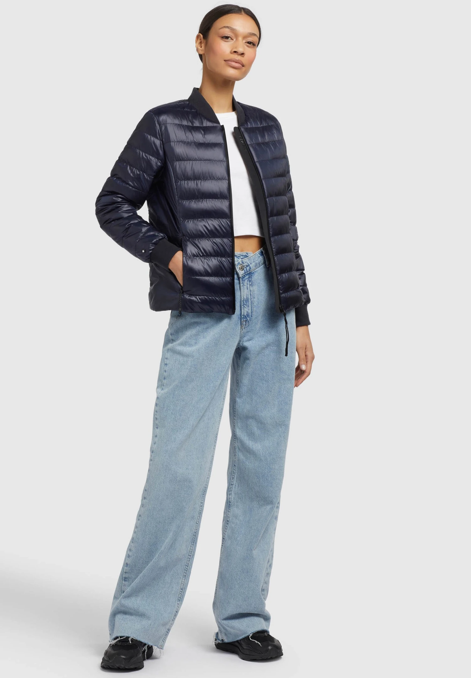 Khujo Maude Shiny - Bomberjacks - Dunkelblau 2 Khujo Maude Shiny - Bomberjacks - Dunkelblau - Afbeelding 2