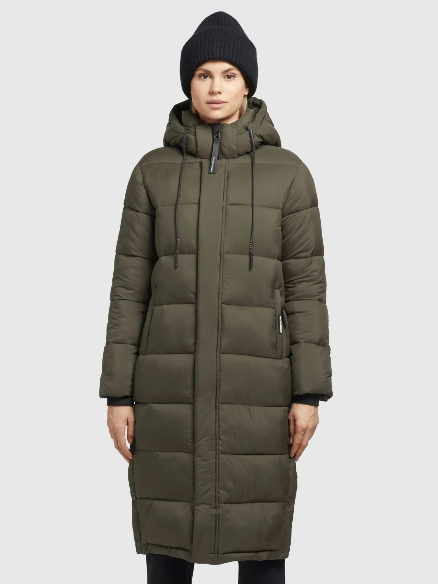 Khujo Wintermantels Wintermantel Julina Dames Kaki 2 Khujo Wintermantels Wintermantel Julina Dames Kaki - Afbeelding 2