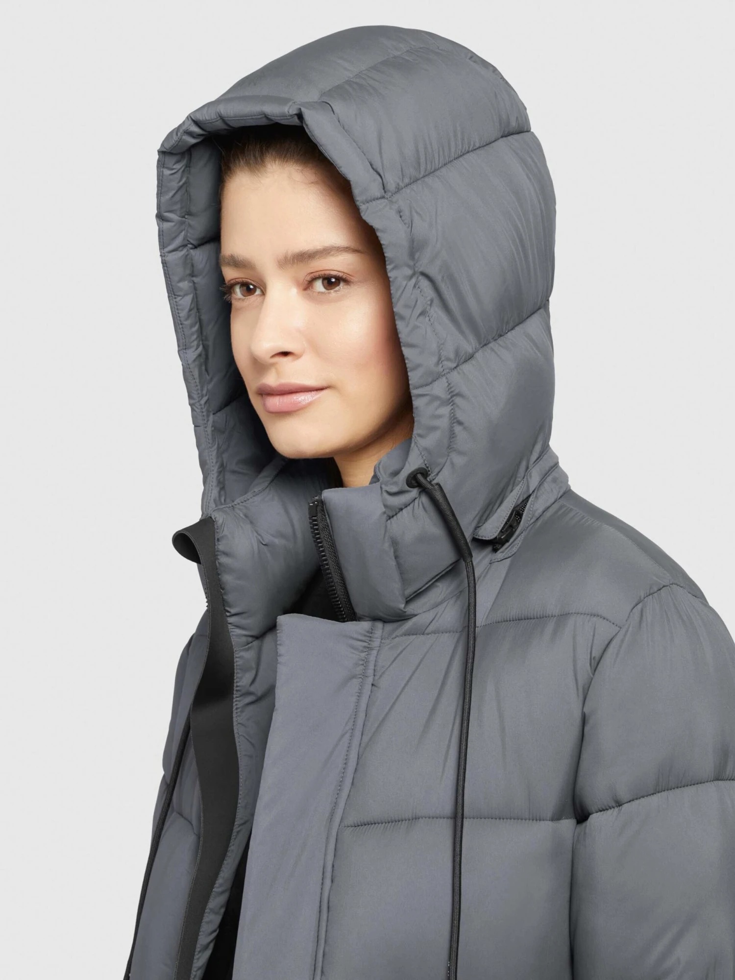 Khujo Wintermantels Wintermantel Julina Dames Donkergrijs 7 Khujo Wintermantels Wintermantel Julina Dames Donkergrijs - Afbeelding 7