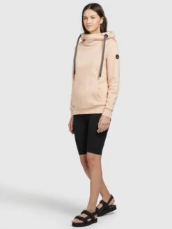 Khujo Hoodies Sweatshirt Rhabea Dames Abrikoos -Khujo Winkel 5cc08f5037618e2b8bb065b4770a9270