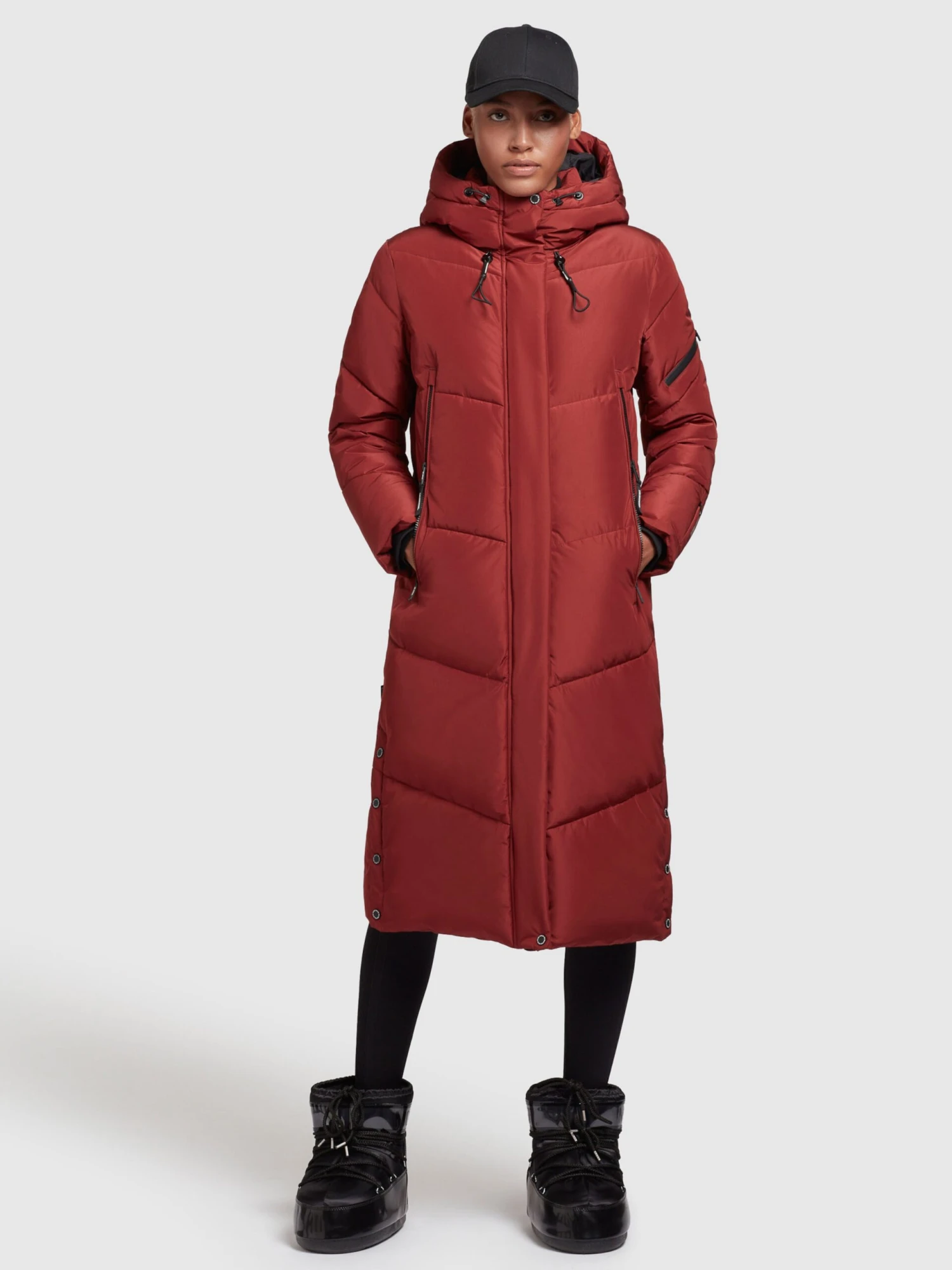 Khujo Tussenmantels Tussenmantel Dames Donkerrood 3 Khujo Tussenmantels Tussenmantel Dames Donkerrood - Afbeelding 3