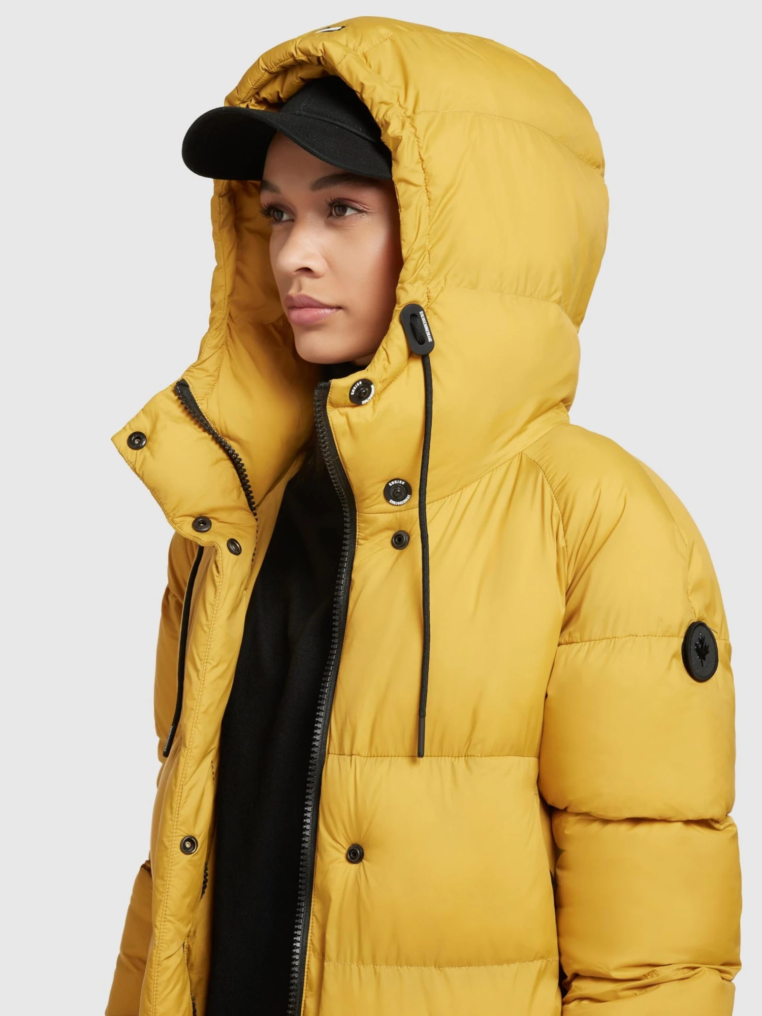 Khujo Wintermantels Wintermantel Dames Goudgeel 8 Khujo Wintermantels Wintermantel Dames Goudgeel - Afbeelding 8