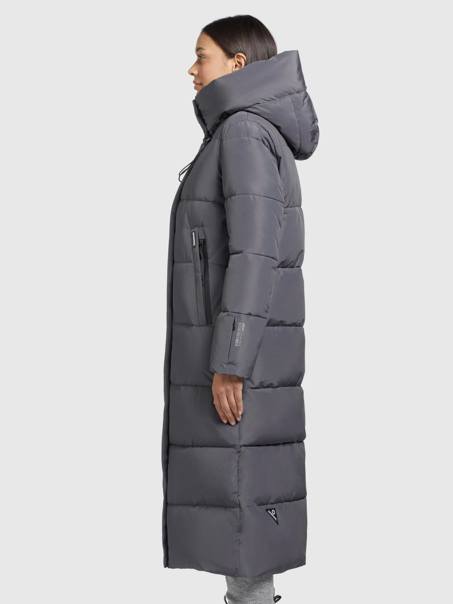 Khujo Wintermantels Wintermantel Soulani Dames Stone Grey 5 Khujo Wintermantels Wintermantel Soulani Dames Stone Grey - Afbeelding 5