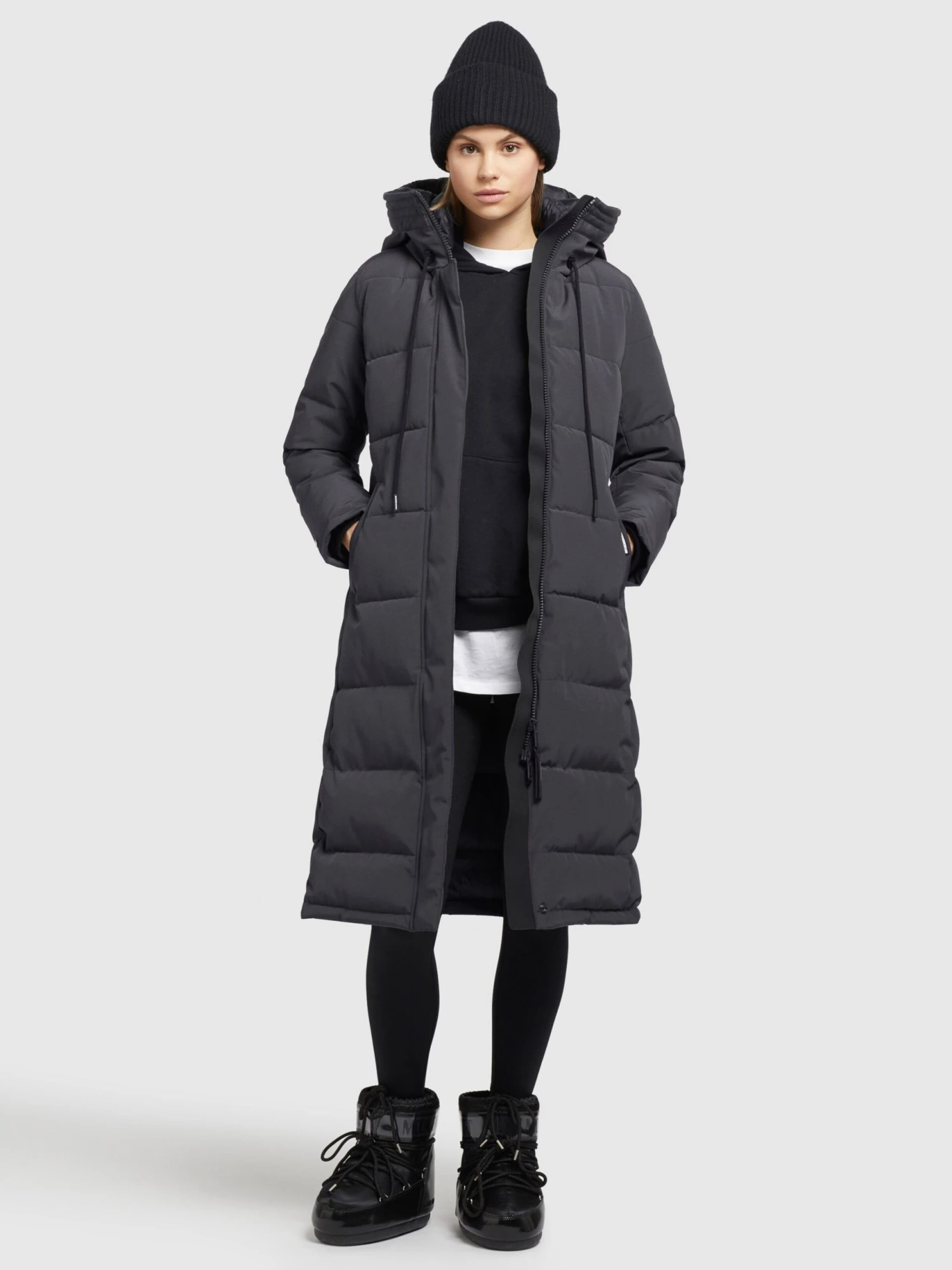 Khujo Wintermantels Wintermantel Rugg Dames Grafiet 6 Khujo Wintermantels Wintermantel Rugg Dames Grafiet - Afbeelding 6