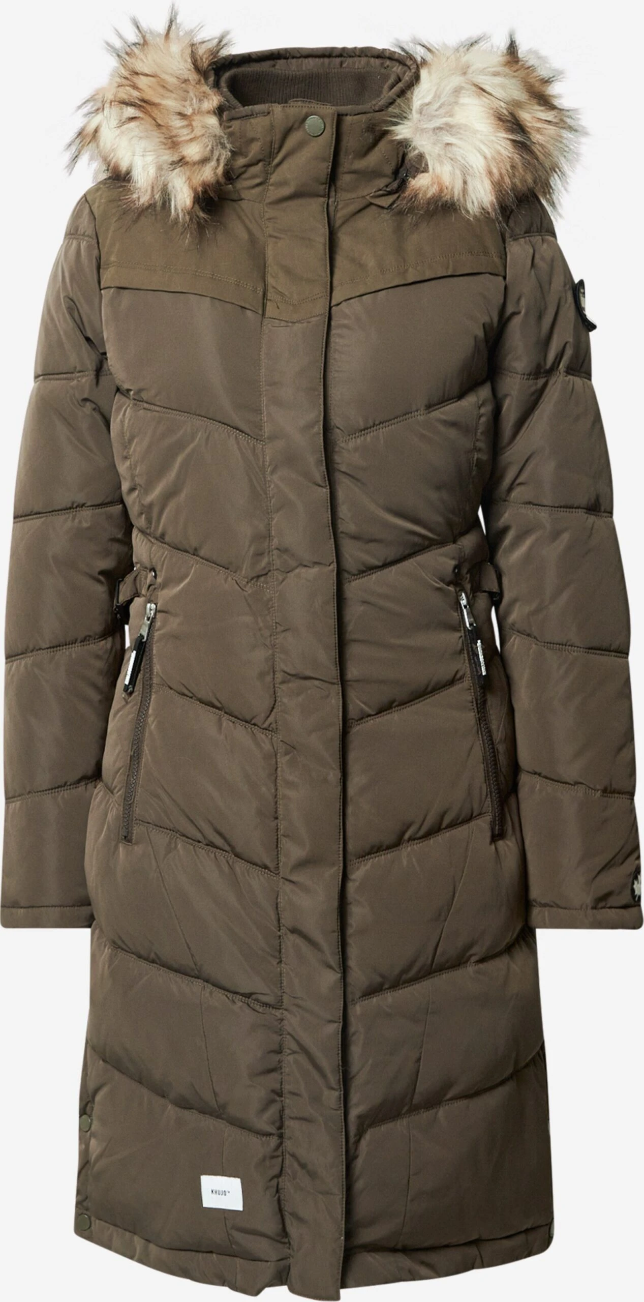 Khujo Wintermantels Wintermantel Lubeck Dames Groen 1 Khujo Wintermantels Wintermantel Lubeck Dames Groen