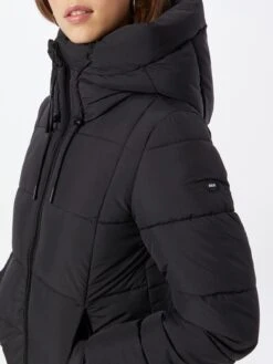 Khujo Wintermantels Wintermantel Deria Dames Zwart -Khujo Winkel 683e1e9c52df89640838841db5b8e323