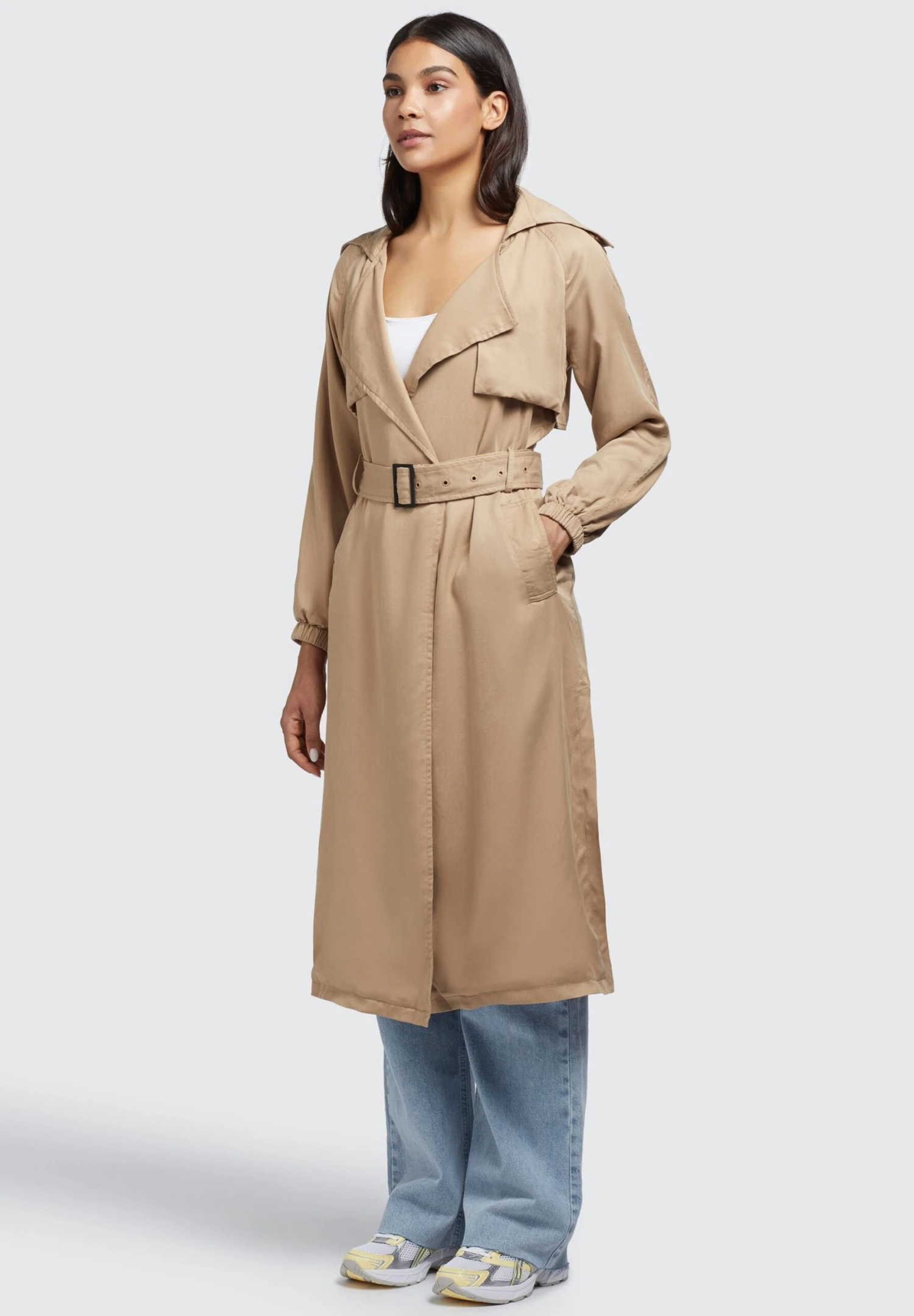 Khujo Garda - Trenchcoat - Beige 2 Khujo Garda - Trenchcoat - Beige - Afbeelding 2