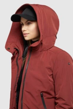 Khujo Winterjassen Winterjas Viona 3 Dames Roestrood -Khujo Winkel 6dddd7ee9b38c2ddc979d437ac5578ed