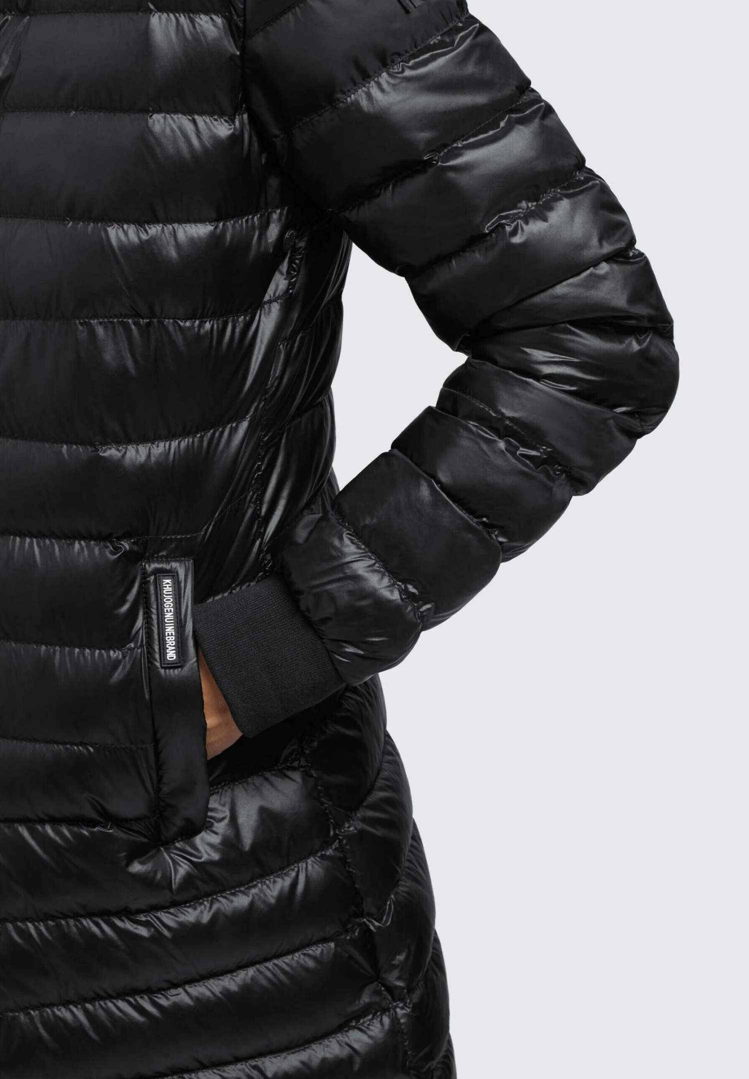 Khujo Greta Shiny - Jas - Schwarz 4 Khujo Greta Shiny - Jas - Schwarz - Afbeelding 4