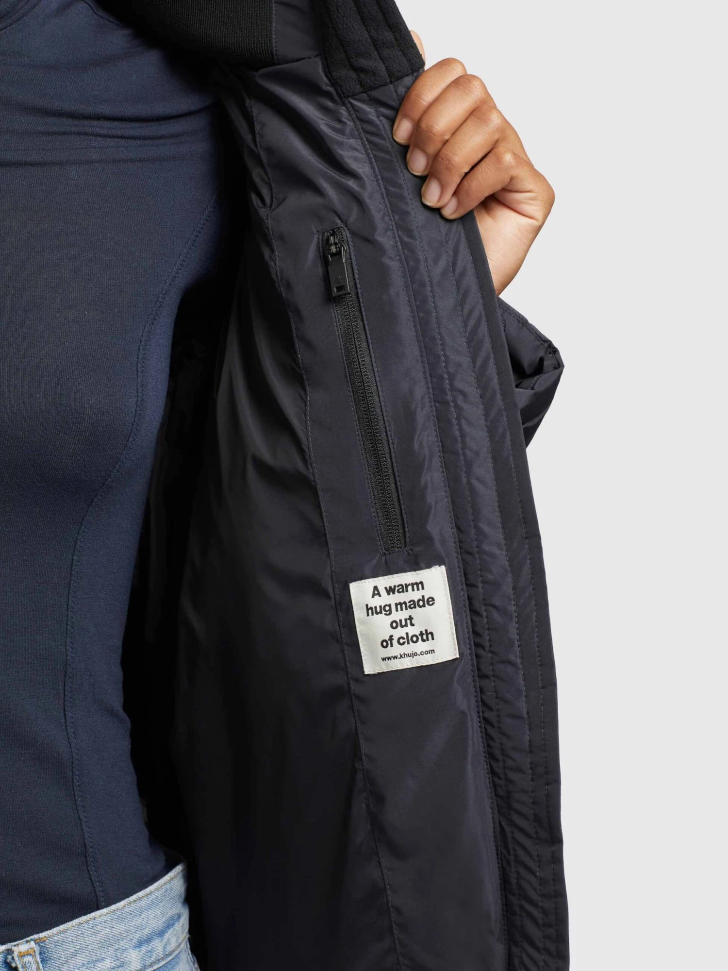 Khujo Winterjassen Winterjas Tuba 3 Dames Smoky Blue 7 Khujo Winterjassen Winterjas Tuba 3 Dames Smoky Blue - Afbeelding 7