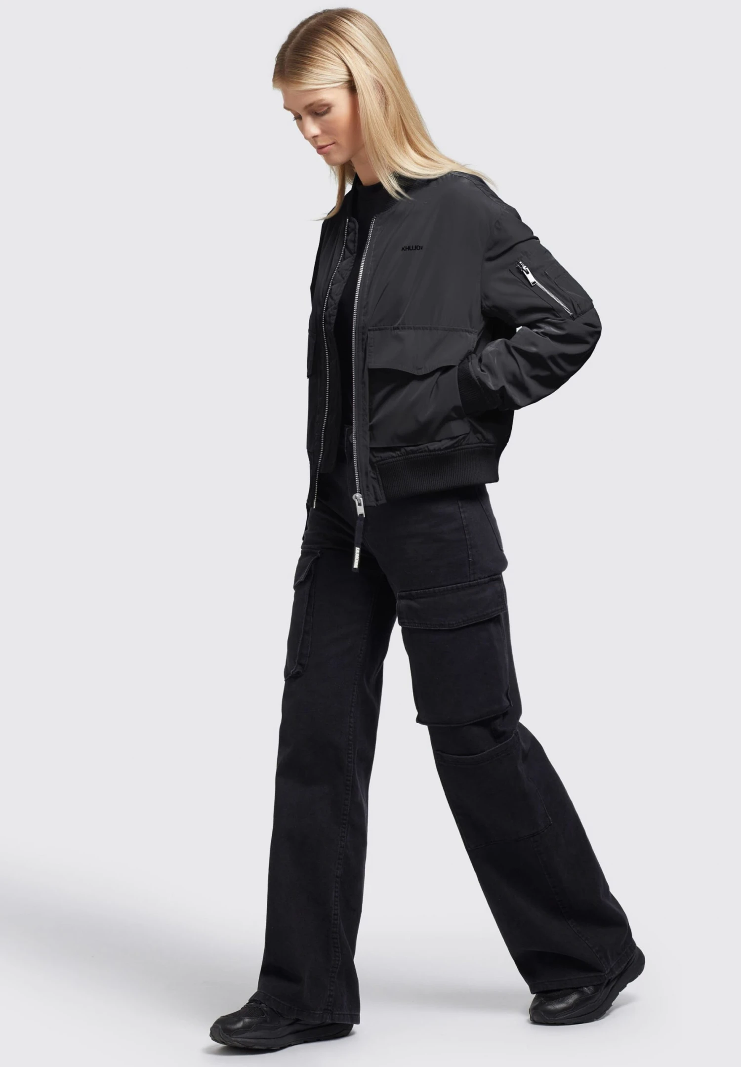 Khujo Nova - Bomberjacks - Schwarz 2 Khujo Nova - Bomberjacks - Schwarz - Afbeelding 2