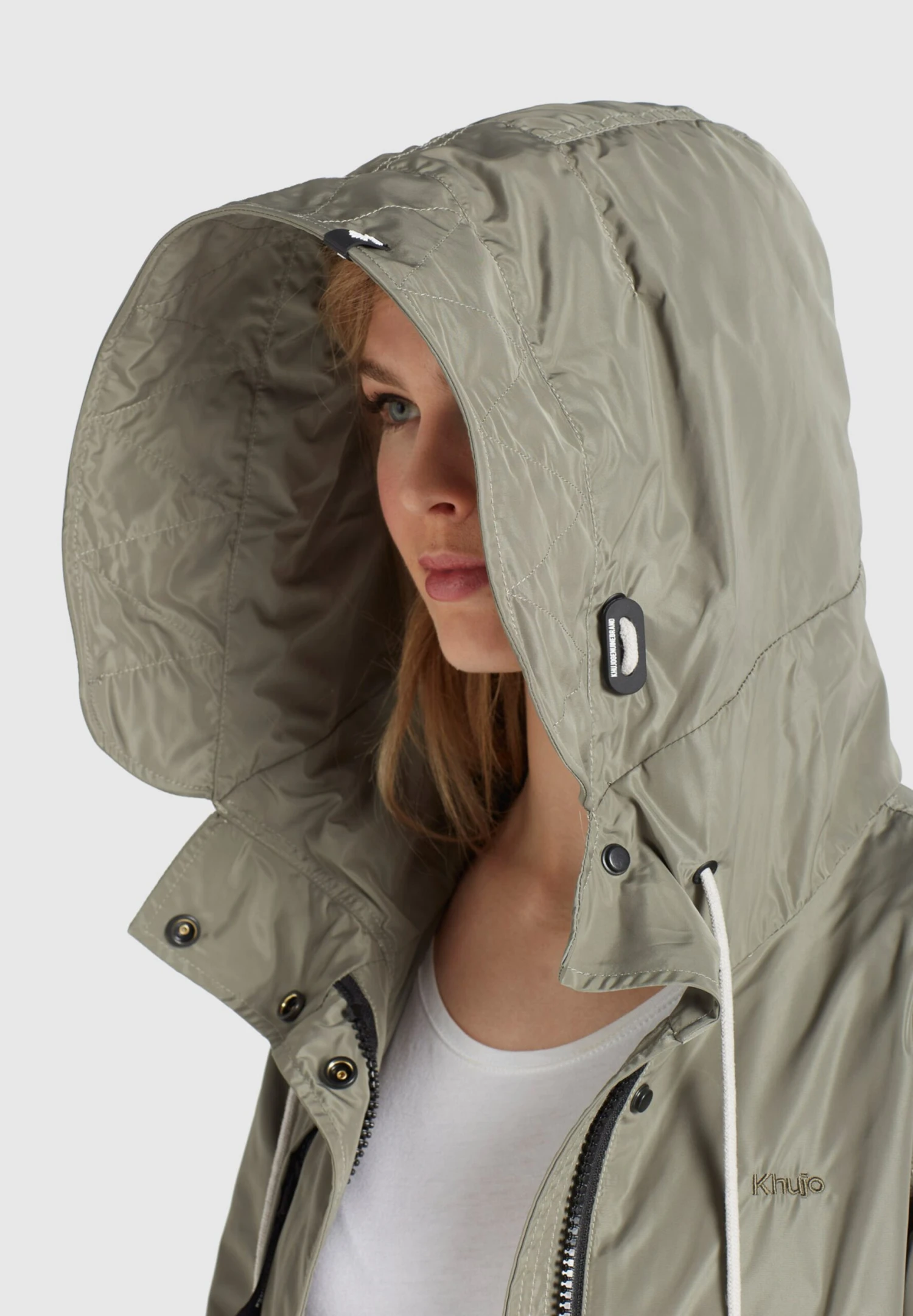 Khujo Parkas Tussenparka CATHARINA Dames Kaki 7 Khujo Parkas Tussenparka CATHARINA Dames Kaki - Afbeelding 7