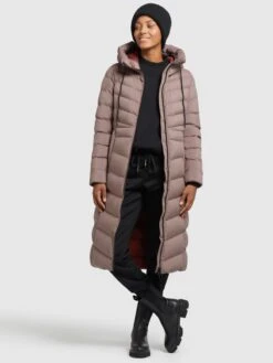Khujo Wintermantels Wintermantel Ingram2 Dames Taupe -Khujo Winkel 77cab27232303c19b9335c6a2bb6a1da
