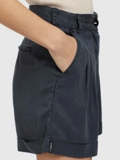 Khujo Shorts Loosefit Bandplooibroek Elida Dames Donkerblauw -Khujo Winkel 799c2ca8d8adc10345077decb231ca09