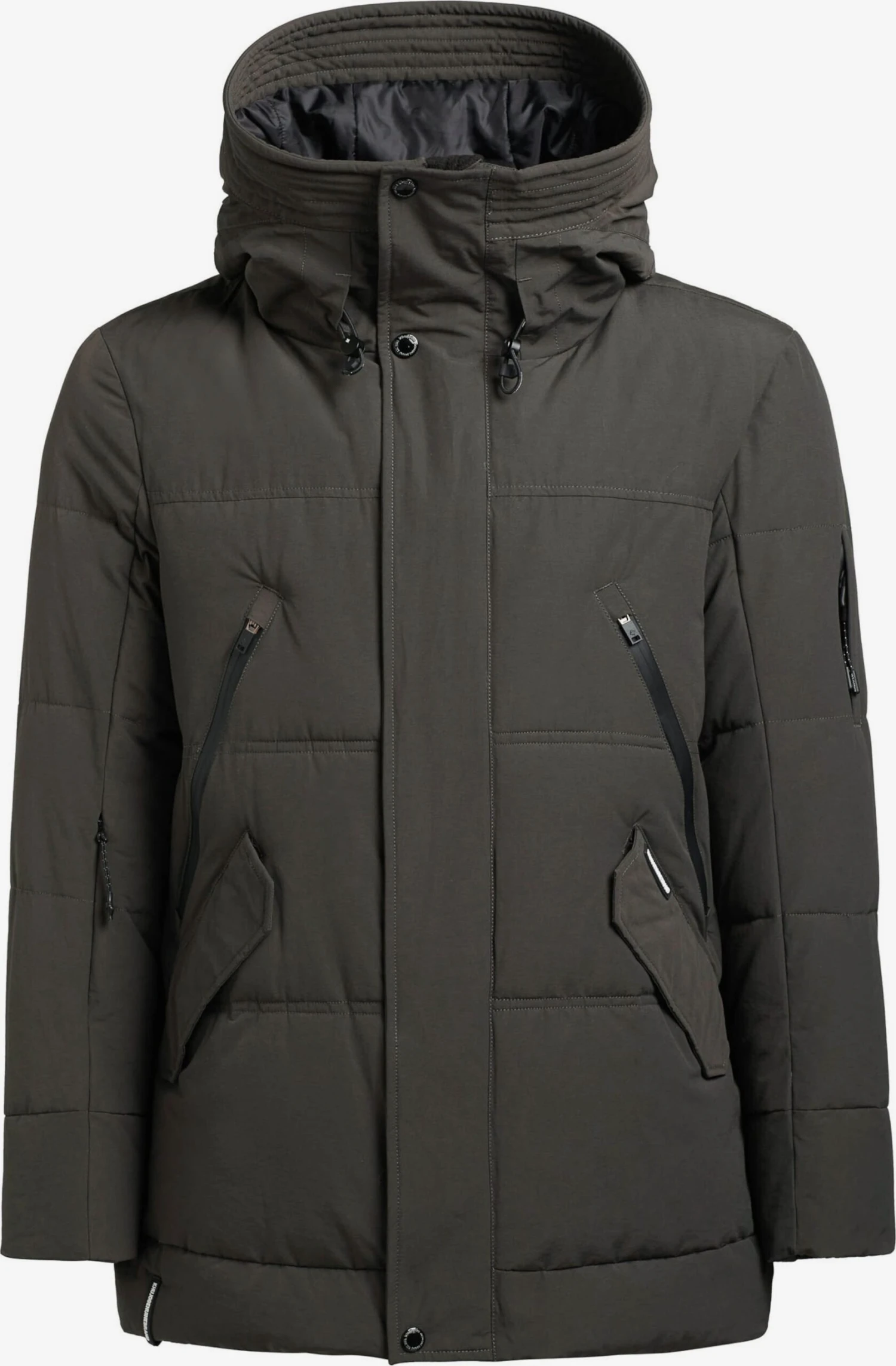 Khujo Winterjassen Winterjas Fank Heren Donkergroen 1 Khujo Winterjassen Winterjas Fank Heren Donkergroen