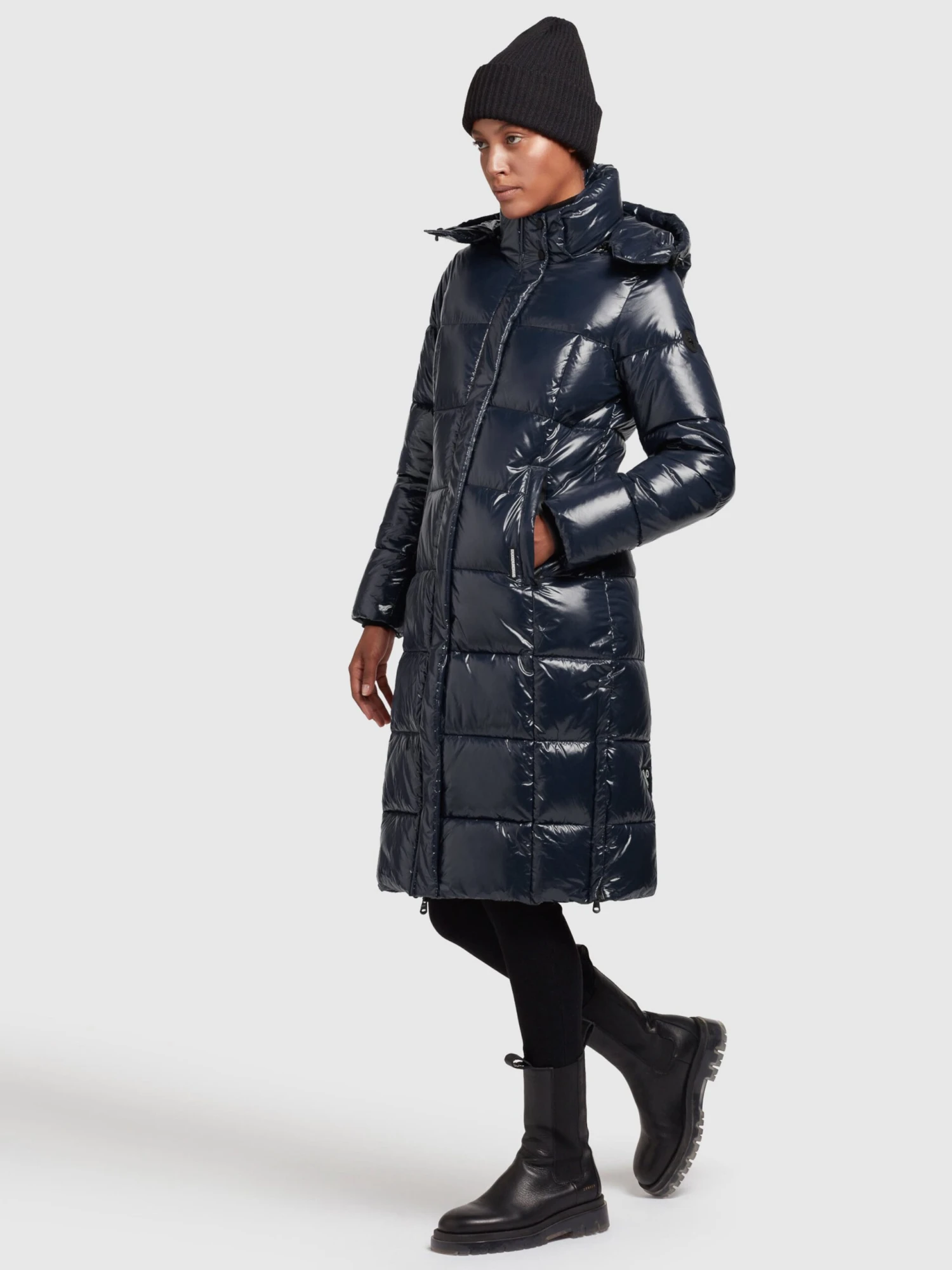 Khujo Wintermantels Wintermantel Tonka Dames Donkerblauw 6 Khujo Wintermantels Wintermantel Tonka Dames Donkerblauw - Afbeelding 6