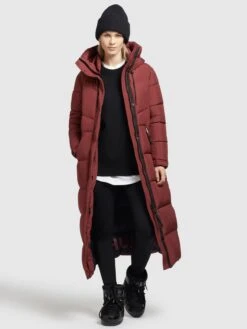 Khujo Wintermantels Wintermantel Shimanta 2 Dames Roestrood -Khujo Winkel 7d111090f6377246c62c9975222e74f1