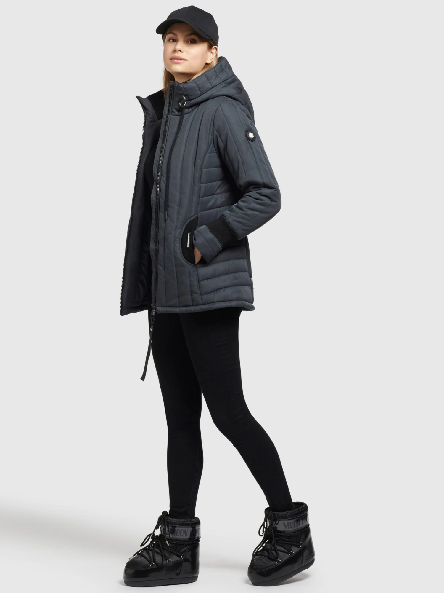 Khujo Winterjassen Winterjas TWEETY PRIME6 STRUCTURED Dames Blauw 4 Khujo Winterjassen Winterjas TWEETY PRIME6 STRUCTURED Dames Blauw - Afbeelding 4