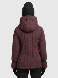Khujo Winterjassen Winterjas Dames Wijnrood -Khujo Winkel 80e6fa5a21f9775dd77756e2374ad4a2