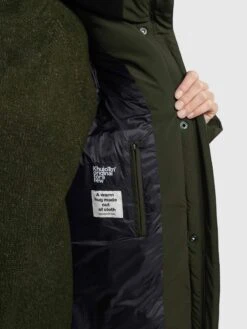 Khujo Korte Mantels Wintermantel Wente Dames Kaki -Khujo Winkel 819290cac883ce2d76f649dc542490c1