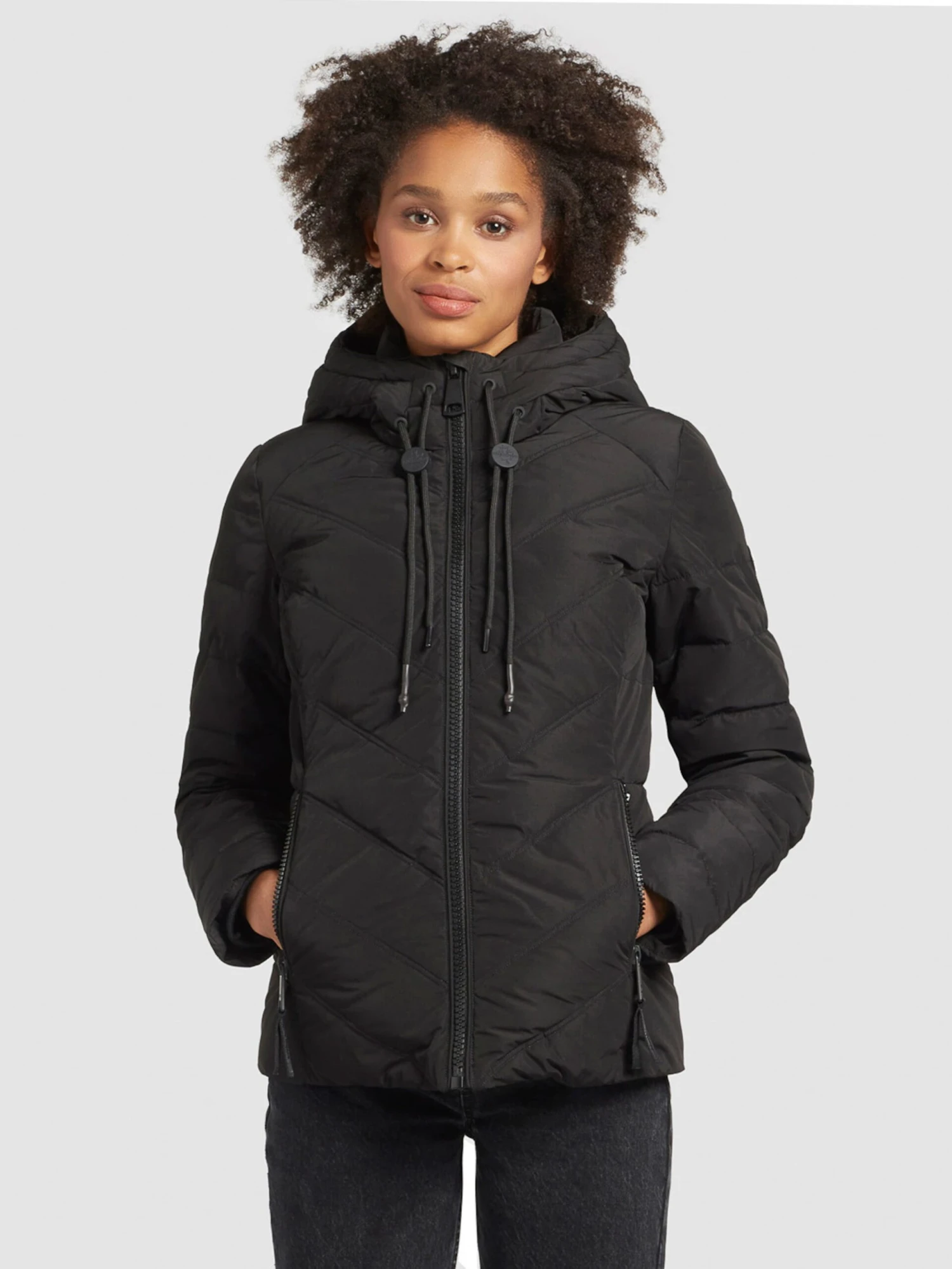 Khujo Winterjassen Winterjas Eija 2 Dames Zwart 2 Khujo Winterjassen Winterjas Eija 2 Dames Zwart - Afbeelding 2