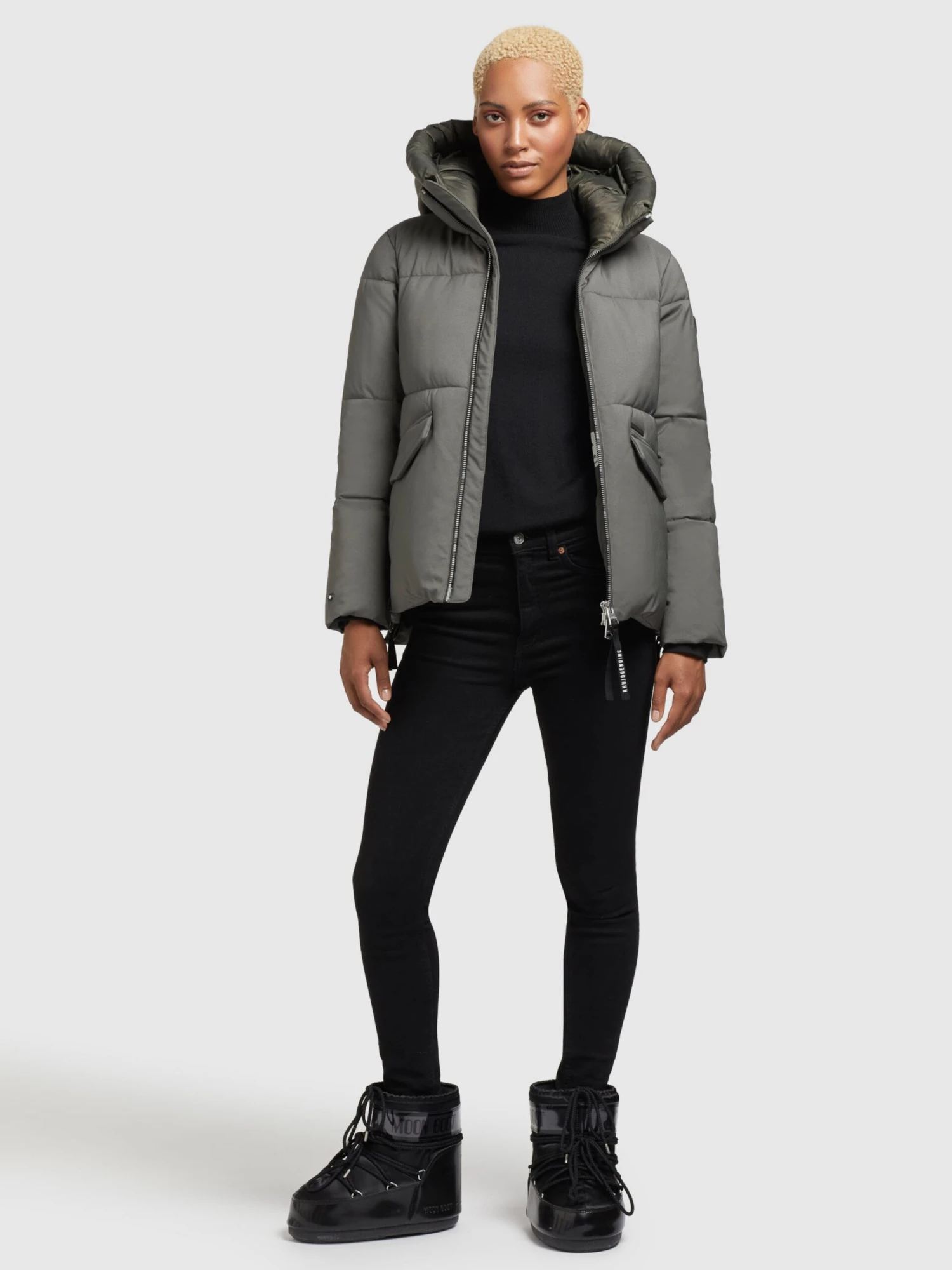 Khujo Winterjassen Winterjas Japura 2 Dames Kaki 3 Khujo Winterjassen Winterjas Japura 2 Dames Kaki - Afbeelding 3