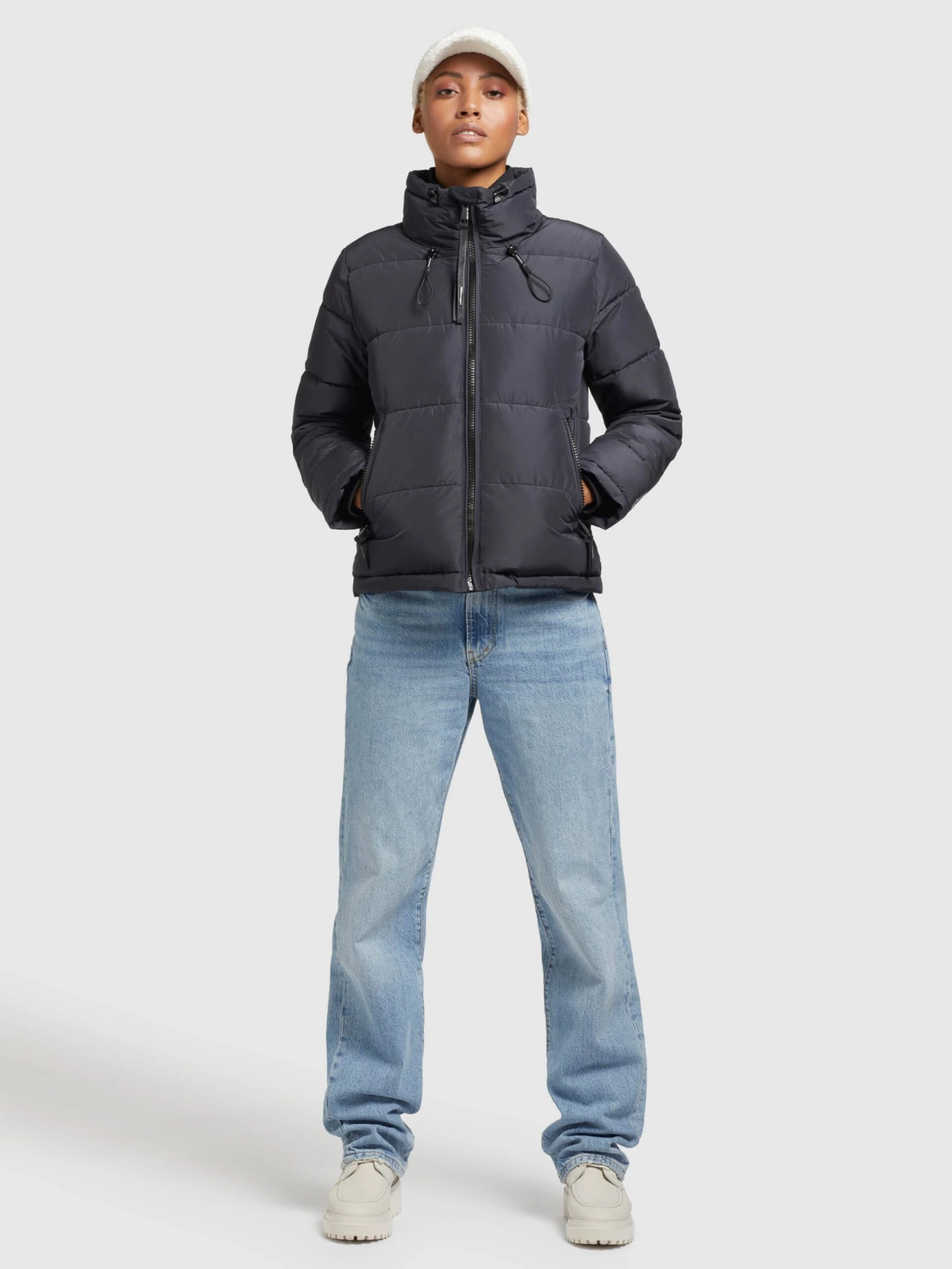 Khujo Winterjassen Winterjas Tuba 3 Dames Smoky Blue 2 Khujo Winterjassen Winterjas Tuba 3 Dames Smoky Blue - Afbeelding 2