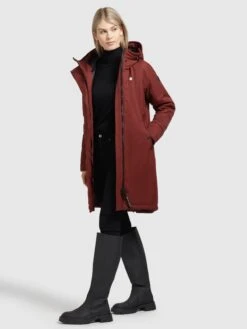 Khujo Parkas Tussenparka Dames Roestrood -Khujo Winkel 88c7a010b382917fe939d8c4a0207619