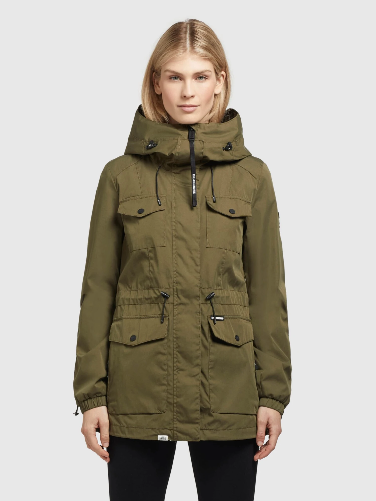 Khujo Parkas Tussenparka ELST Dames Olijfgroen 2 Khujo Parkas Tussenparka ELST Dames Olijfgroen - Afbeelding 2