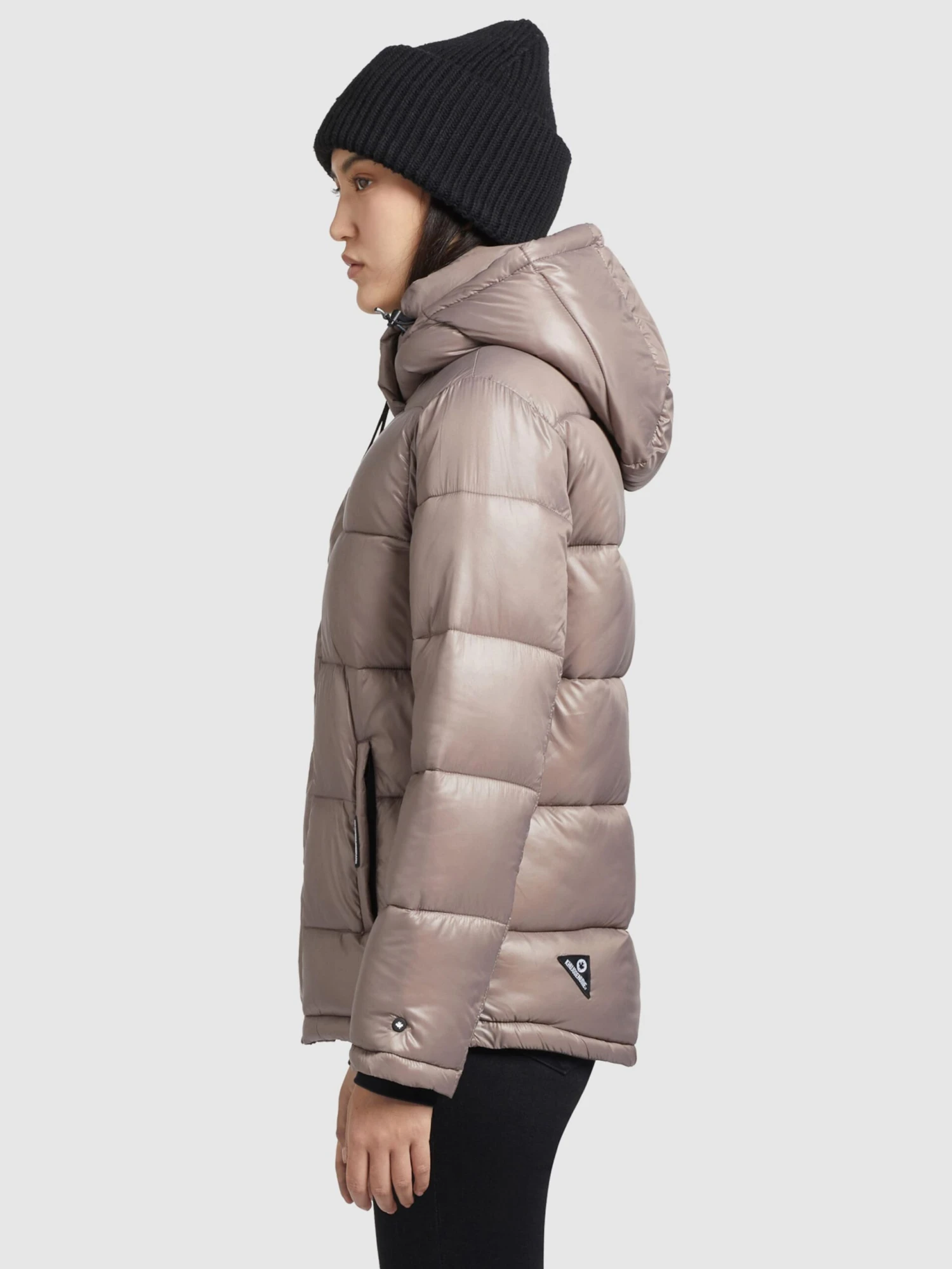 Khujo Winterjassen Winterjas Gerda Shiny Dames Beige 5 Khujo Winterjassen Winterjas Gerda Shiny Dames Beige - Afbeelding 5