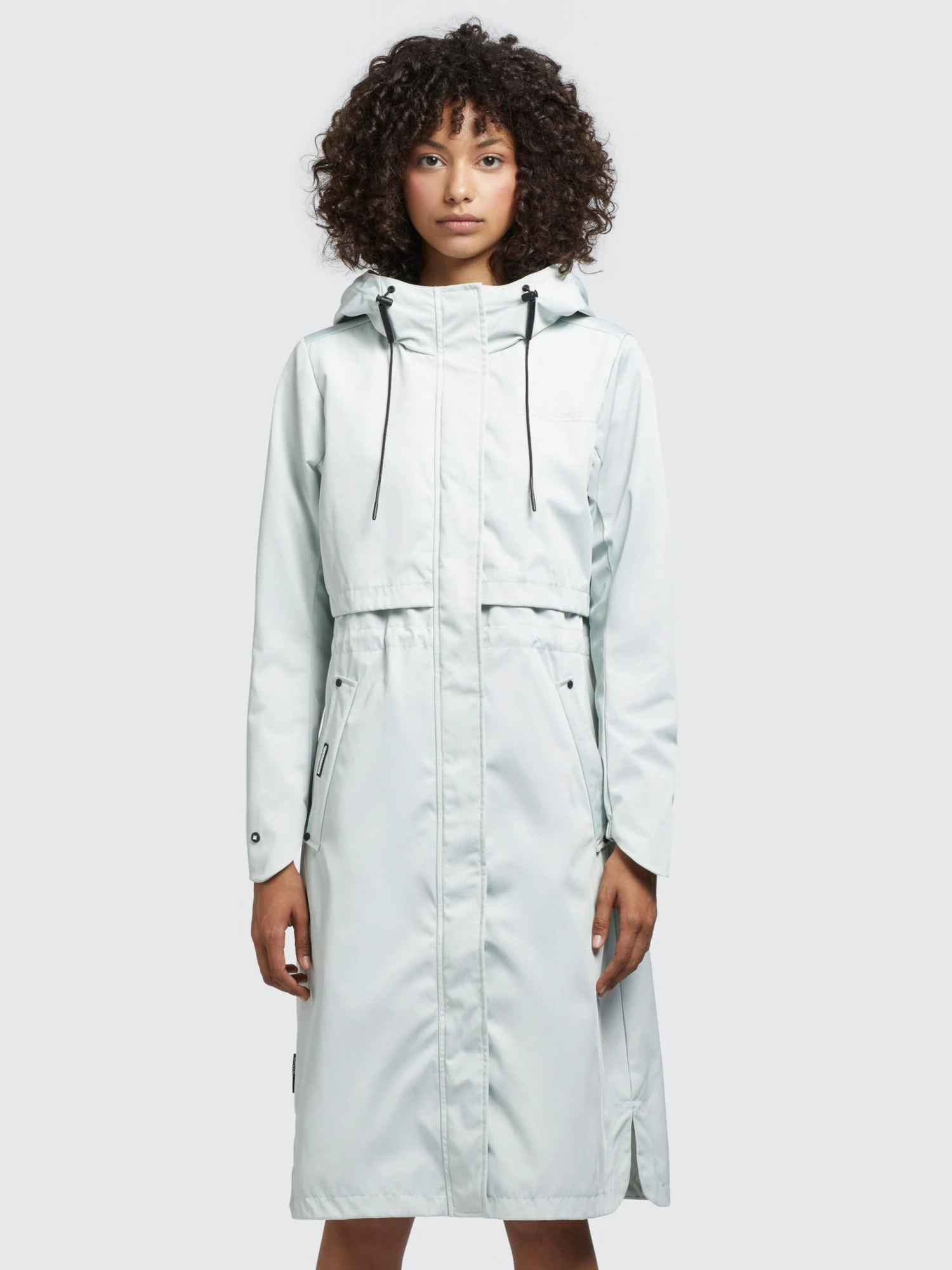 Khujo Tussenmantels Tussenmantel Jomana Dames Pastelblauw 2 Khujo Tussenmantels Tussenmantel Jomana Dames Pastelblauw - Afbeelding 2