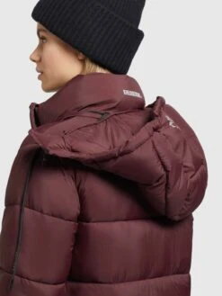 Khujo Wintermantels Wintermantel Julina Dames Donkerrood -Khujo Winkel 9041ee2d7f0755796370a6b4924c4512