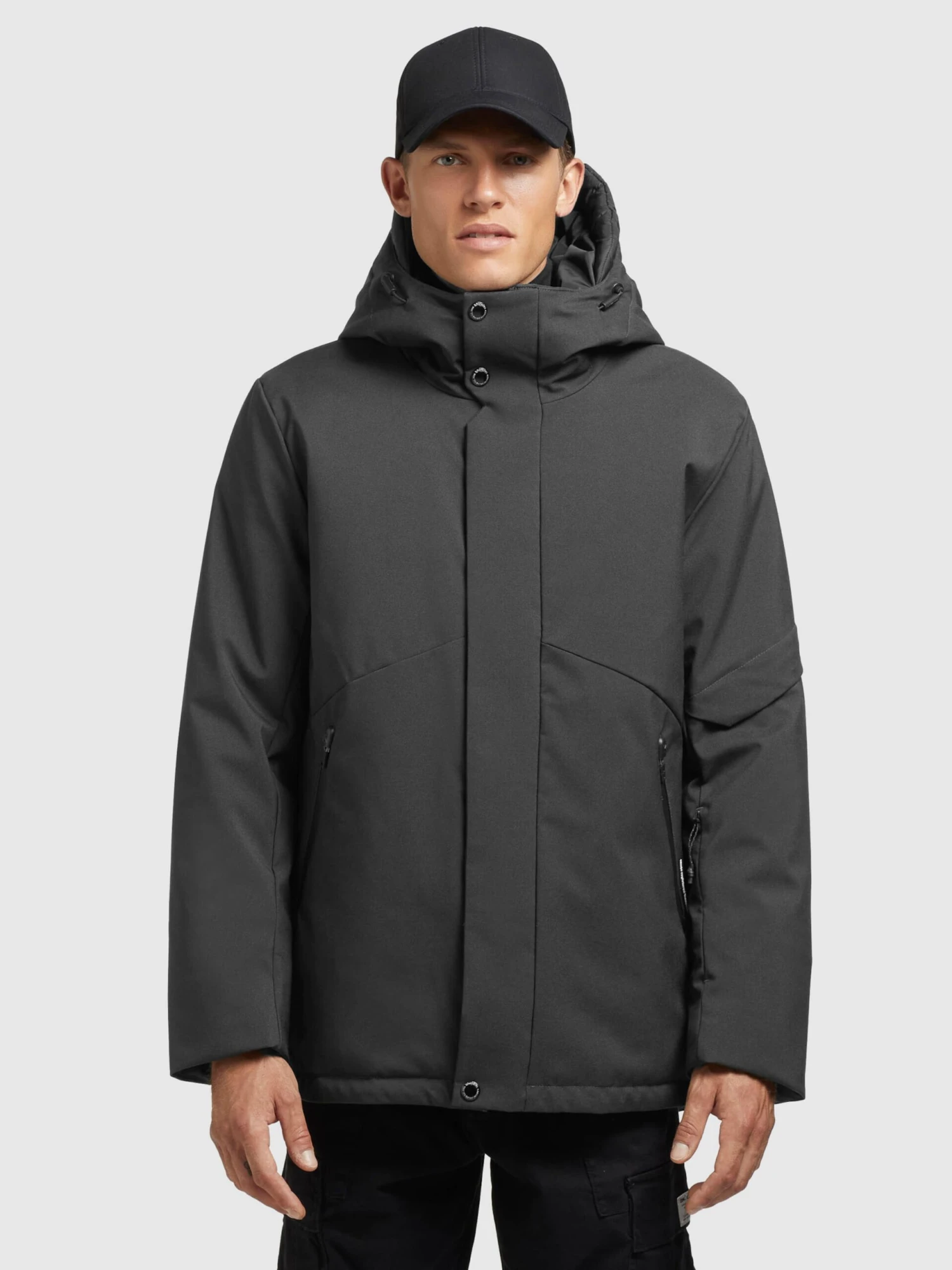 Khujo Winterjassen Winterjas Borrow Heren Donkergrijs 2 Khujo Winterjassen Winterjas Borrow Heren Donkergrijs - Afbeelding 2