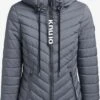 Khujo Winterjassen Winterjas Patt Dames Grijs