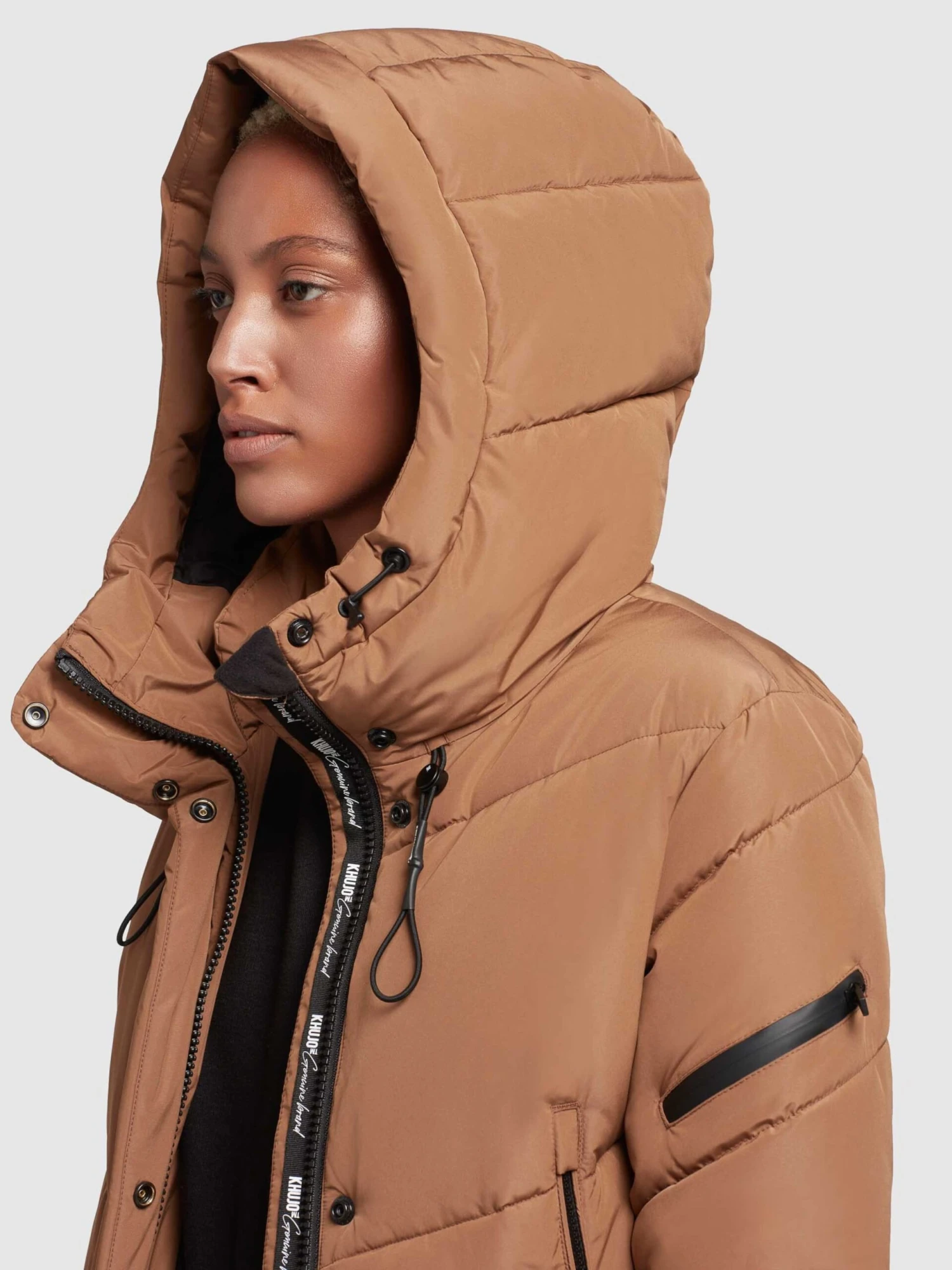 Khujo Tussenmantels Tussenmantel Sonje Dames Karamel 7 Khujo Tussenmantels Tussenmantel Sonje Dames Karamel - Afbeelding 7