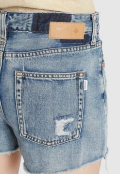 Khujo Denim Shorts Loosefit Jeans Anouk Dames Blauw -Khujo Winkel 96139683422329f7ecd0e51bd7896ed1
