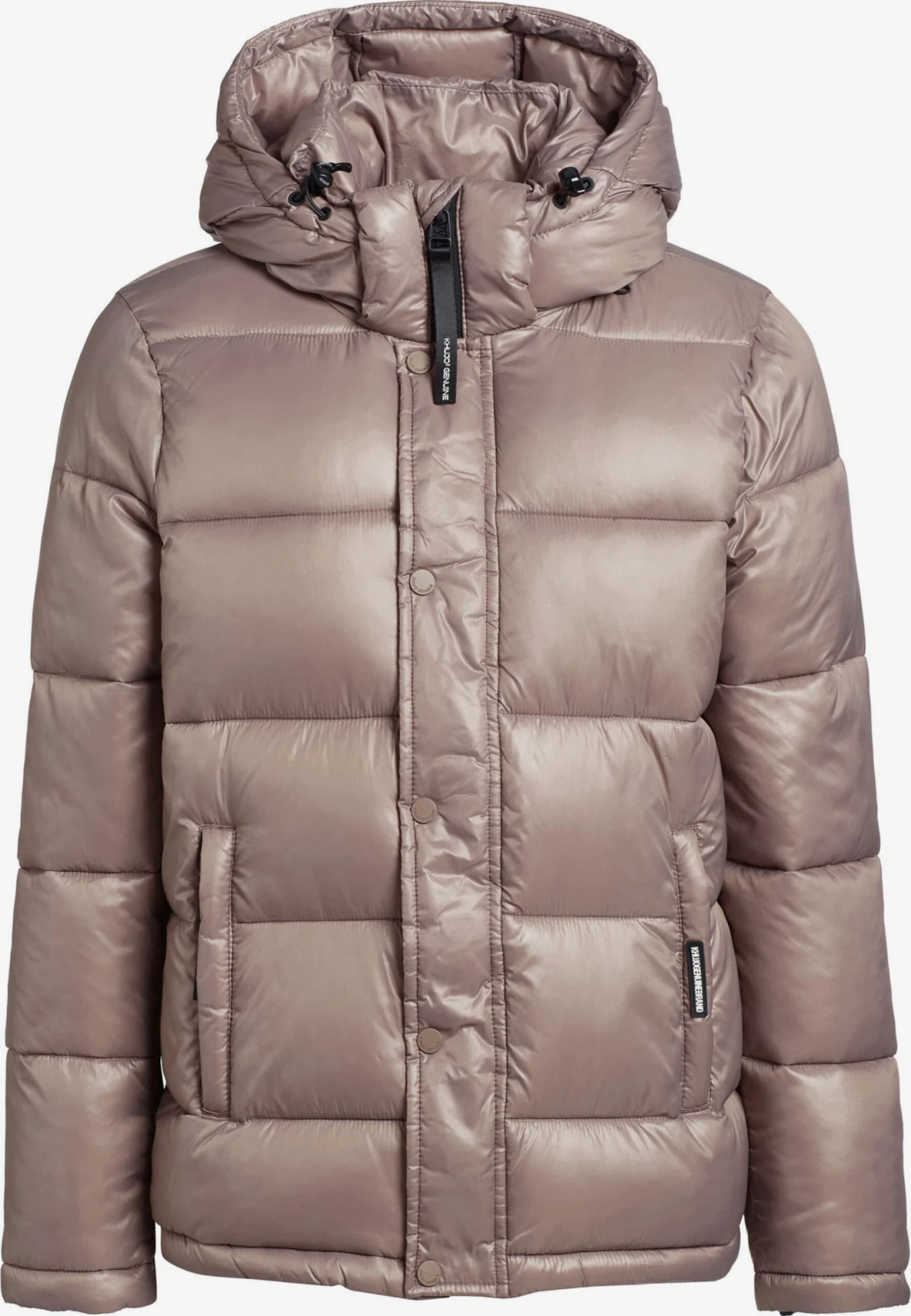 Khujo Winterjassen Winterjas Gerda Shiny Dames Beige 1 Khujo Winterjassen Winterjas Gerda Shiny Dames Beige