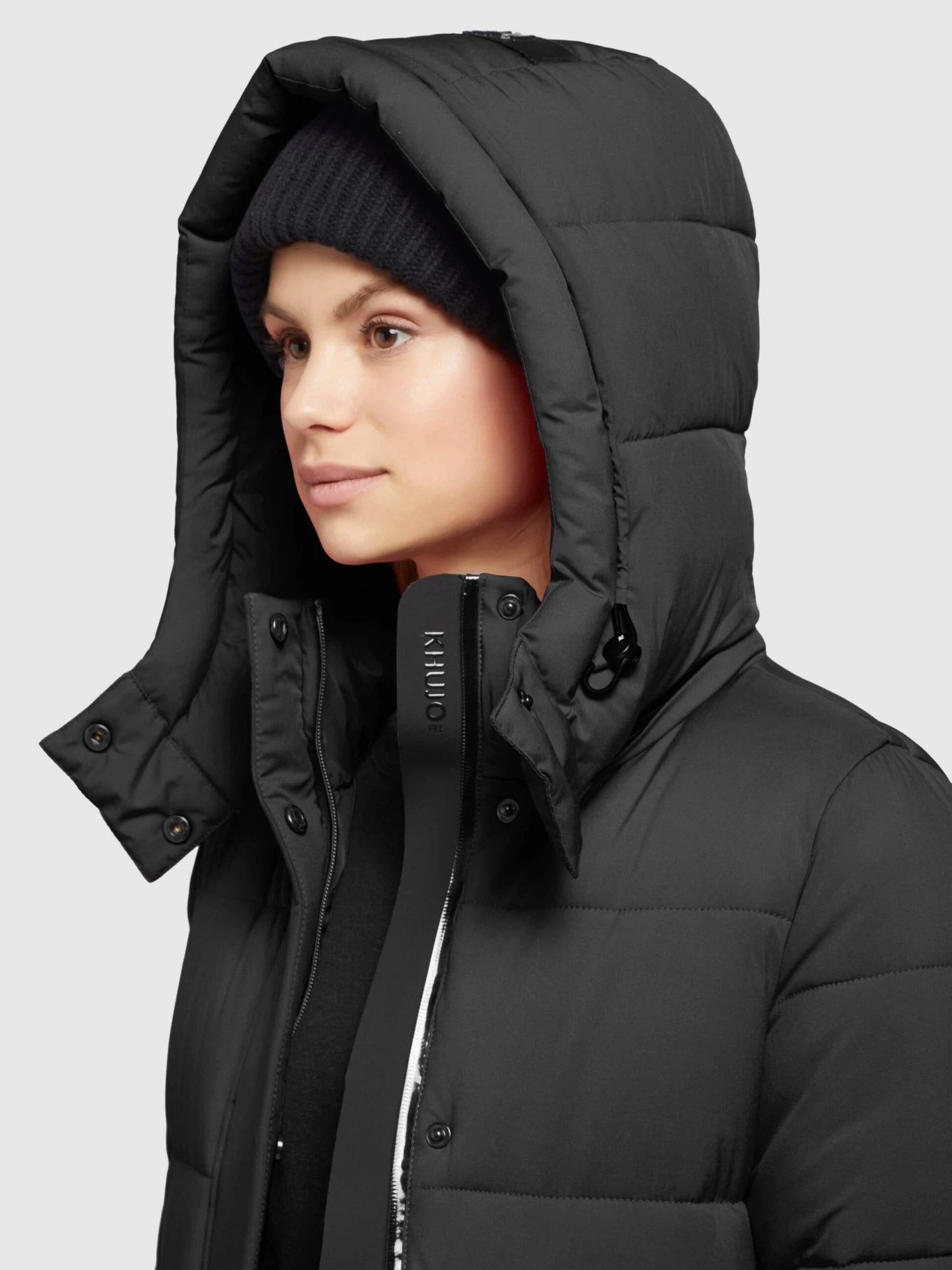 Khujo Wintermantels Wintermantel EMORIA MATT Dames Zwart 7 Khujo Wintermantels Wintermantel EMORIA MATT Dames Zwart - Afbeelding 7