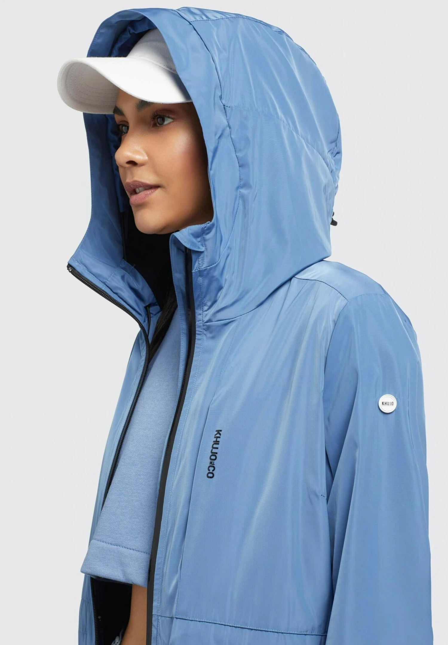 Khujo Mantel Ging - Halflange Jas - Blau 6 Khujo Mantel Ging - Halflange Jas - Blau - Afbeelding 6