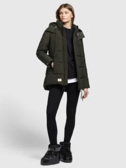 Khujo Winterjassen Winterjas Eunice Dames Olijfgroen -Khujo Winkel 99904d1e5c690dda0ccf7e536db040c5