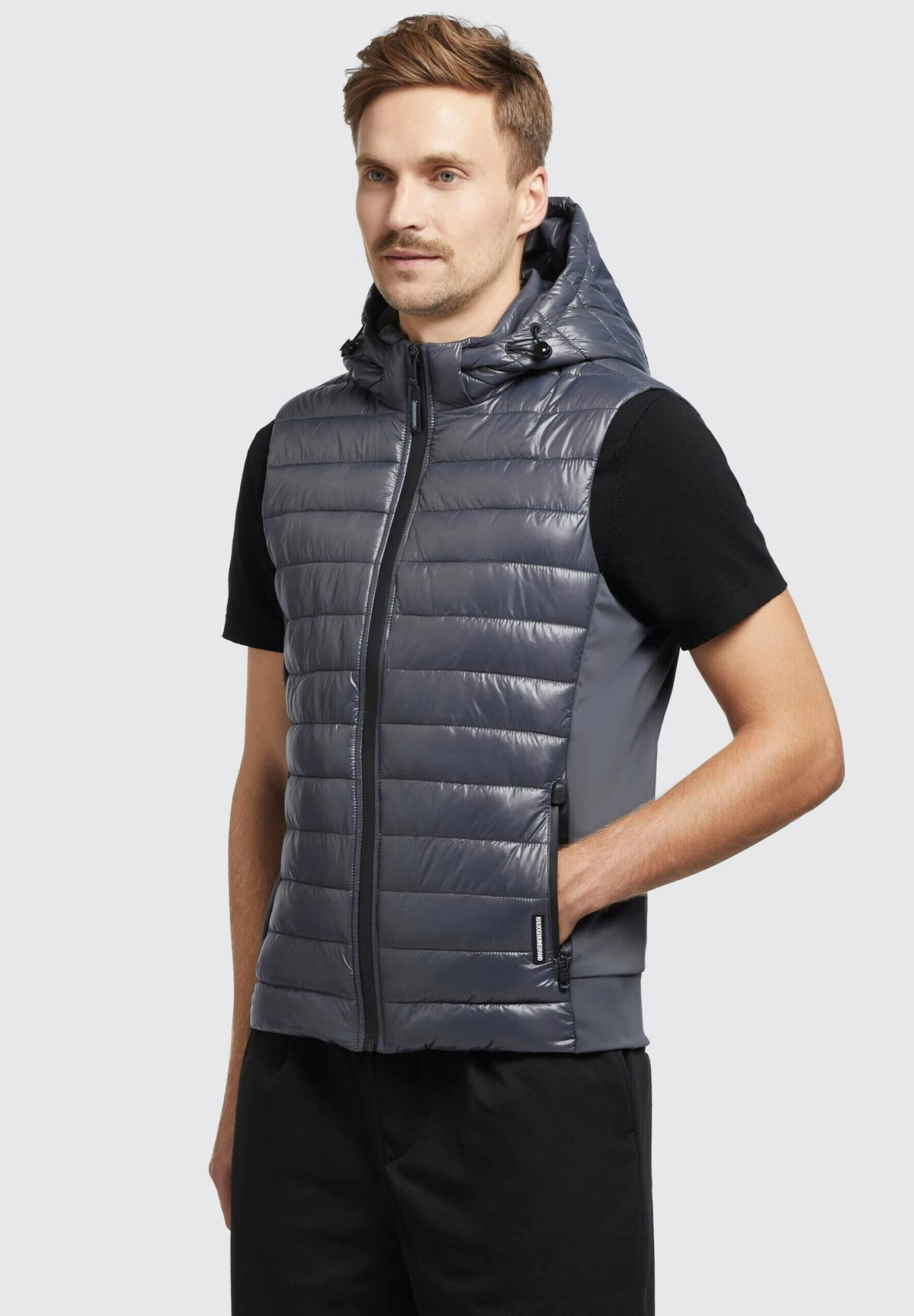 Khujo Wemo Shiny - Bodywarmer - Grau 4 Khujo Wemo Shiny - Bodywarmer - Grau - Afbeelding 4