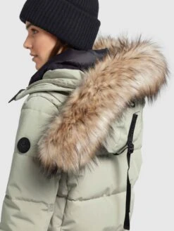 Khujo Wintermantels Wintermantel Cloren Dames Mintgroen -Khujo Winkel 9c06cf5ab43fd746f6c09db5b9d20bce