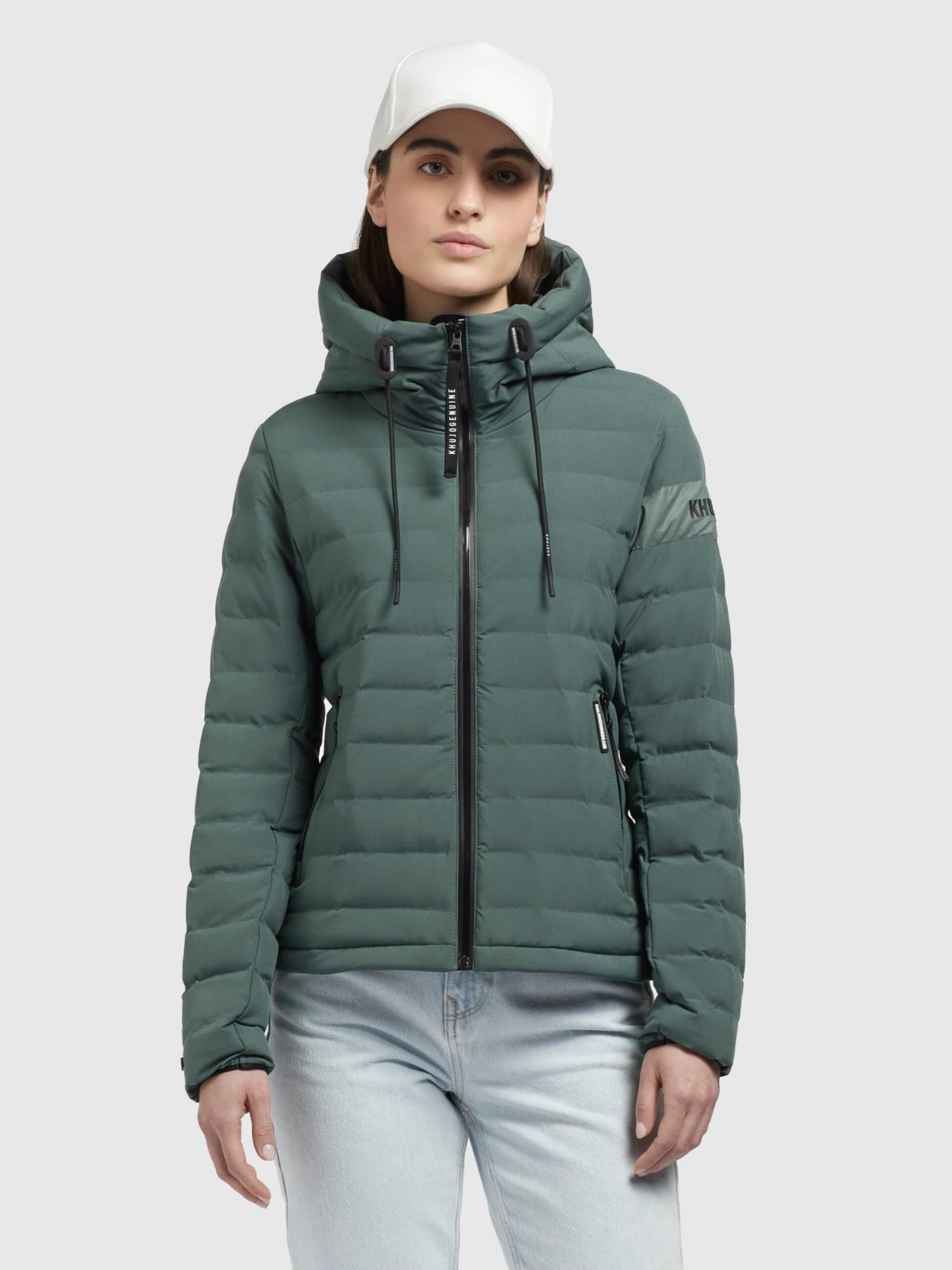 Khujo Tussenjassen Tussenjas Lovina4 Matt Dames Smaragd 2 Khujo Tussenjassen Tussenjas Lovina4 Matt Dames Smaragd - Afbeelding 2