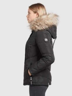 Khujo Winterjassen Winterjas Winsen Dames Zwart -Khujo Winkel 9d8a16936fa8f61b48af2bbdc2e8e47a
